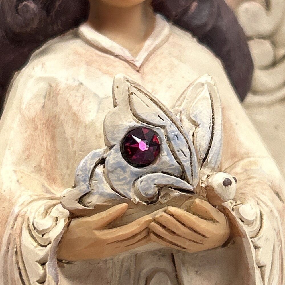 2018 Jim Shore 6001568 Delphinium (July - Ruby‎ Birthstone) ‼️Read DESC‼️ - Picture 3 of 8
